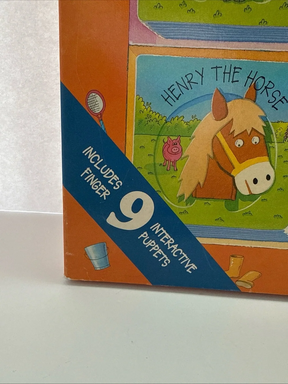 Large Puppet Farm Kids Book Set - 9 book/finger puppets Preschool Homeschool